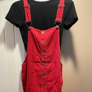 Forever 21 corduroy overall size L